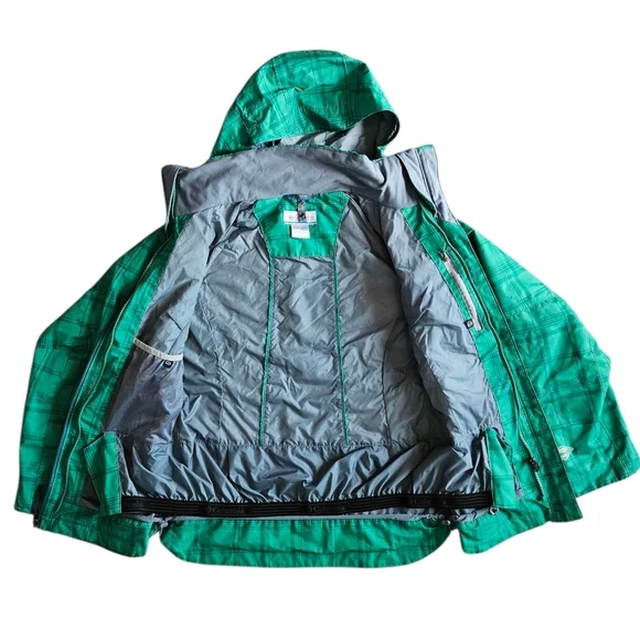 Columbia Whirlibird Omni Heat 3 In 1 Jacket Women's Small Green Interchange Ski - Picture 3 of 12